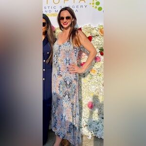 Paisley high-low dress - Cynthia Rowley